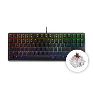체리 G80-3000S TKL RGB 기계식 키보드 사무용 텐키리스 블랙, 갈축