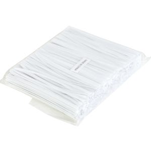 파스텔톤 칼라타이 빵끈 1000개입 (하얀색 white) /베이킹 포장/홈베이킹/리본