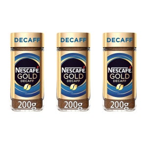 네스카페 골드 블렌드 디카페인 인스턴트 커피 200g 3팩 Nescafe Gold Blend Decaffeinated Coffee 200G
