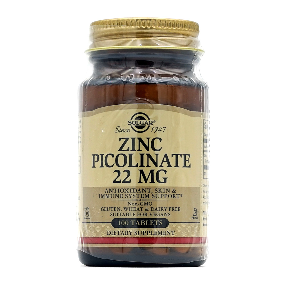 솔가 아연 피콜리네이트 22mg 100 타블렛