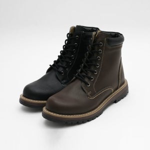 남자 앵클부츠 가죽 스티치 워커 키높이 워크부츠