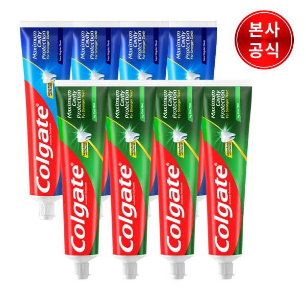 [175g] 콜게이트 캐비티 프로텍션 불소치약 8개