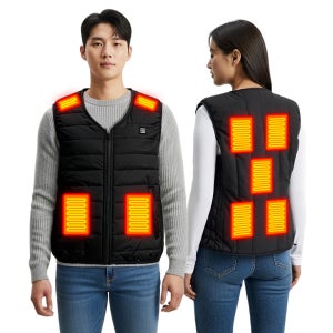 대한 발열조끼 usb 온열 열선 조끼 캠핑 낚시 골프 겨울 방한 패딩