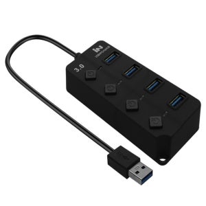 USB3.0 무전원 개별스위치 멀티허브 4포트 어댑터 분배 확장 PC 노트북
