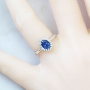 블루사파이어 반지 ( 주문제작상품 오벌 1 ct )