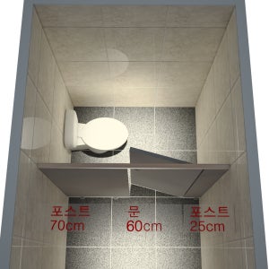 큐비클 실버 일자형 180cm이하 문1칸 자재 판매 부속포함 시공선택