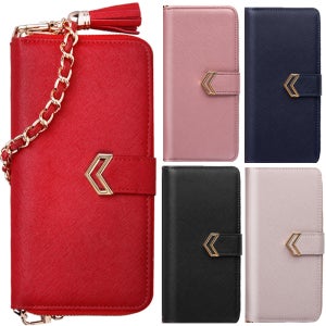 LG X4 2019 뉘앙스 지갑 체인 스트랩 다이어리 케이스 X420