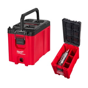 밀워키 팩아웃 콤팩트 툴박스 48-22-8422 공구함 정리 수납 이동 캐리어