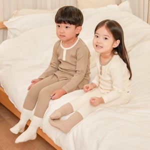 5+1 가을 겨울 긴팔 아기실내복 유아 치즈 모달 신생아 아기 내복 내의 밤부 배앓이 돌