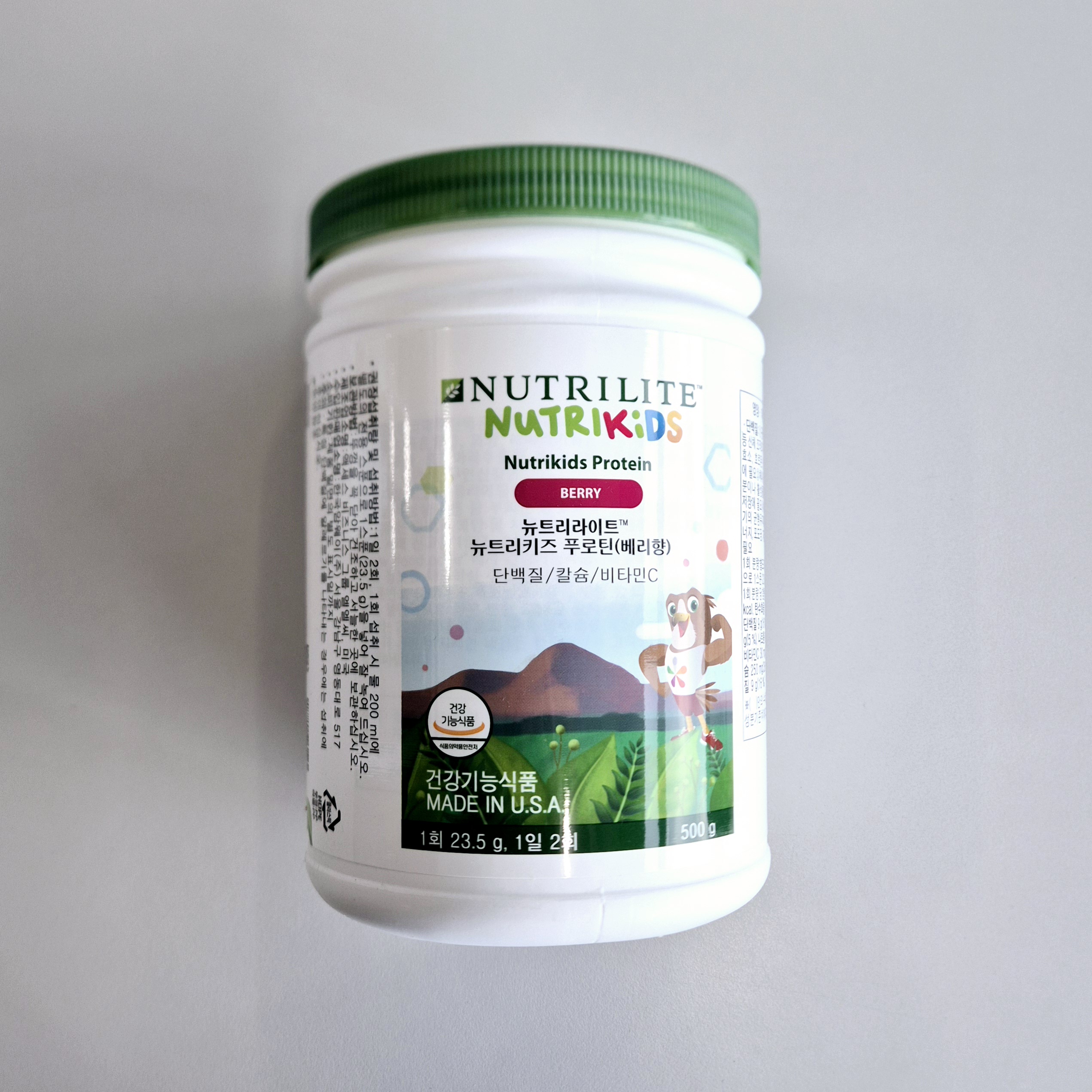 암웨이 <b>뉴트리</b>키즈 프로틴 베리 500g 단품(<b>뉴트리</b>라이트 어린이 단백질 파우더 푸로틴)