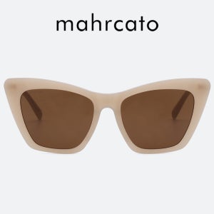 마르카토 린다 linda 004 베이지 캣아이 뿔테 큰사이즈 선글라스