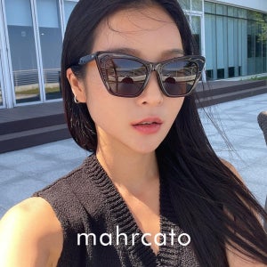 마르카토 린다 linda 001 블랙 캣츠아이 뿔테 큰사이즈 선글라스