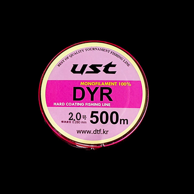 UST 원투낚시줄 대용량릴줄 루어줄 DYR 500M 핑크 2.0호