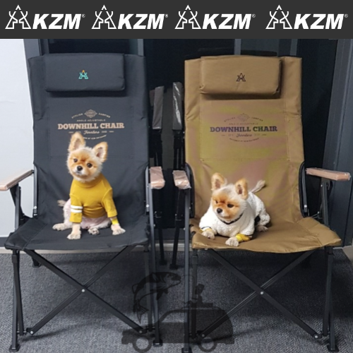 카즈미 4단 각도조절 캠핑의자 4시전 주문 당일발송 릴렉스체어 폴딩 목쿠션 다운힐체어