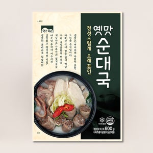 고향식품 옛맛순대국 600g 25개입/box