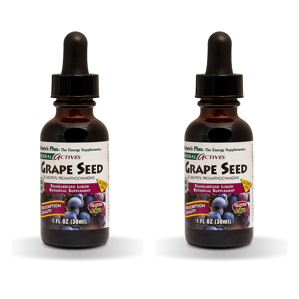 네이처스플러스 허벌 포도씨 25mg 액상 30ml 2팩 NaturesPlus Herbal Actives Grape Seed 25 mg Liquid