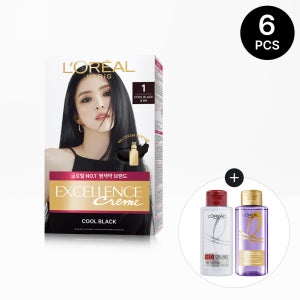 [한소희 PICK] 로레알파리 엑셀랑스 크림 6개 (+ 본드리페어 프리트리트먼트 100ml + 히알루론산 샴푸 100ml )