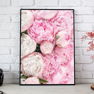 모란 꽃 액자 그림 결혼선물 신혼부부 집들이 선물 목단꽃 A4 포스터 01