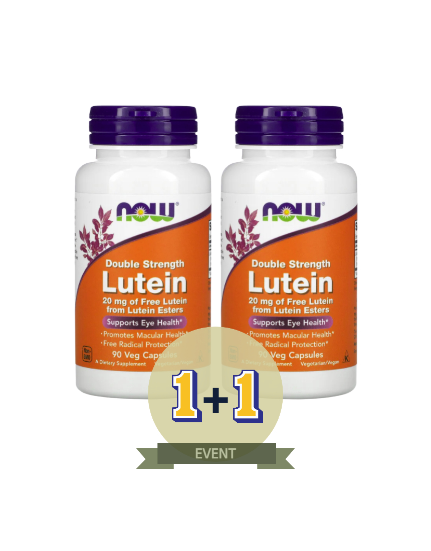(1+1 무료배송) <b>나우푸드</b> 더블스트렝스 <b>루테인</b> 20mg 90베지캡슐 x 2개