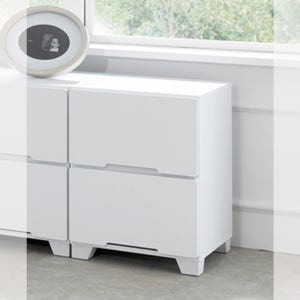 올리버 450 2단 서랍장 침대 옆 사이드 테이블 협탁 화이트 수납장