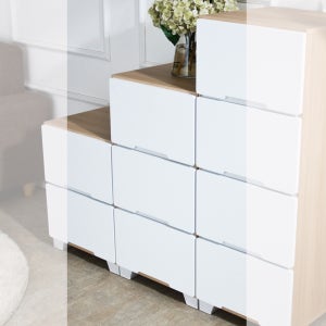 올리버 450 3단 서랍장 옷 수납장 안방 드레스룸 원룸