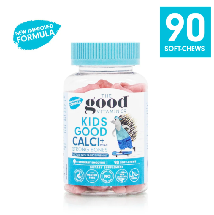더굿비타민 thegoodvitamin 키즈 굿 <b>칼슘</b>+비타민 D 뼈건강 <b>스트롱</b>본즈 90구미