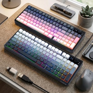 메이브 무소음 게이밍 키보드 파스텔톤 저소음 사무용