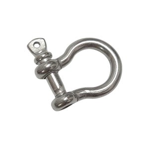 포인트철물 스텐 C형 샤클 고리 5mm 체인 로프 연결 고리 잠금 장치 핀