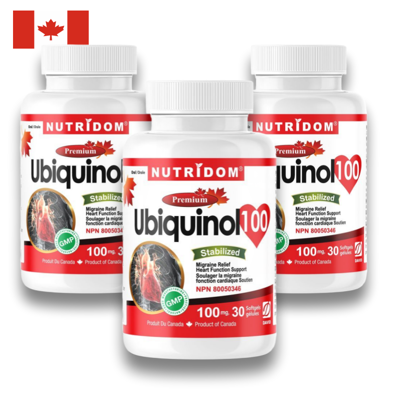 (3팩세트) 뉴트리돔 유비퀴놀 코엔자임큐텐 코큐10 100mg 30젤 N159