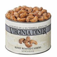 (미국직배) Virginia Diner 구운 허니 캐슈넛 510g Gourmet Natural Jumbo Honey Roasted Cashews, 18 Ounce