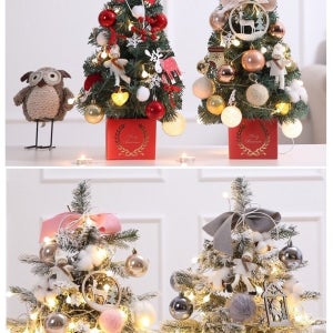 크리스마스트리 나무 미니트리 LED 전구 장식 풀세트 20cm-60cm 11종 + 무료 크리스마스 모자 선물