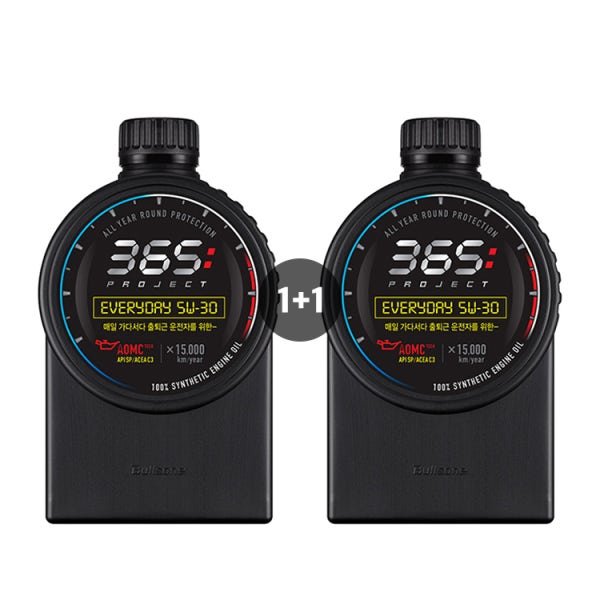 [1+1이벤트][불스원] 365 Project 엔진오일 5W30 new everyday 1L