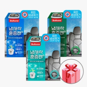 [+탈취제 택1][불스원] 살라딘 냄새싹 훈증캔 플러스 차량 탈취 냄새제거 숲속향