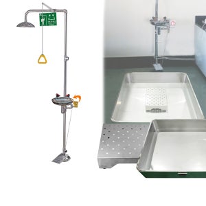 일체형 비상샤워기세트 SD-CES2 유해화학물질 사고대비 사워부스대체품