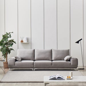 [한정특가]동서가구 엘리너 4인용 아쿠아텍스 패브릭소파 DF918655