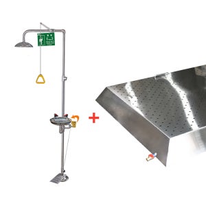 일체형 비상샤워기세트 SD-CES9 유해화학물질 사고대비 샤워부스대체제품