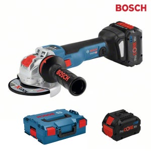 보쉬 충전그라인더 X-Lock 125mm GWX18V-10SC BL 배터리2개구성