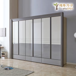 예투가구 토마스 10자 장롱 하이그로시 이불장 양복장 수납장