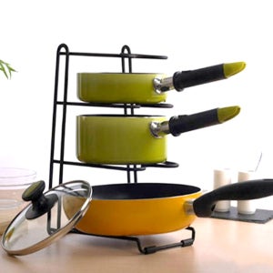 유니즈 주방 냄비 후라이팬 정리대 거치대 3단 정리대