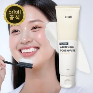 브리올 미백 치약 치아 무불소 화이트닝 임상 시험 완료 누렁니 제거