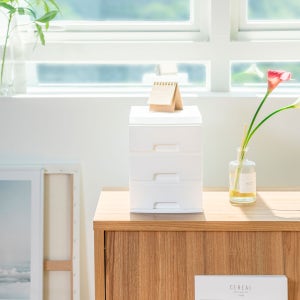 블랑 미니 책상서랍장 18cm 3단