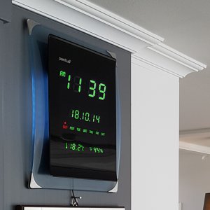 페니투스 EWA-BAG 국내제작 디지털 LED 인테리어 전자 벽걸이 시계