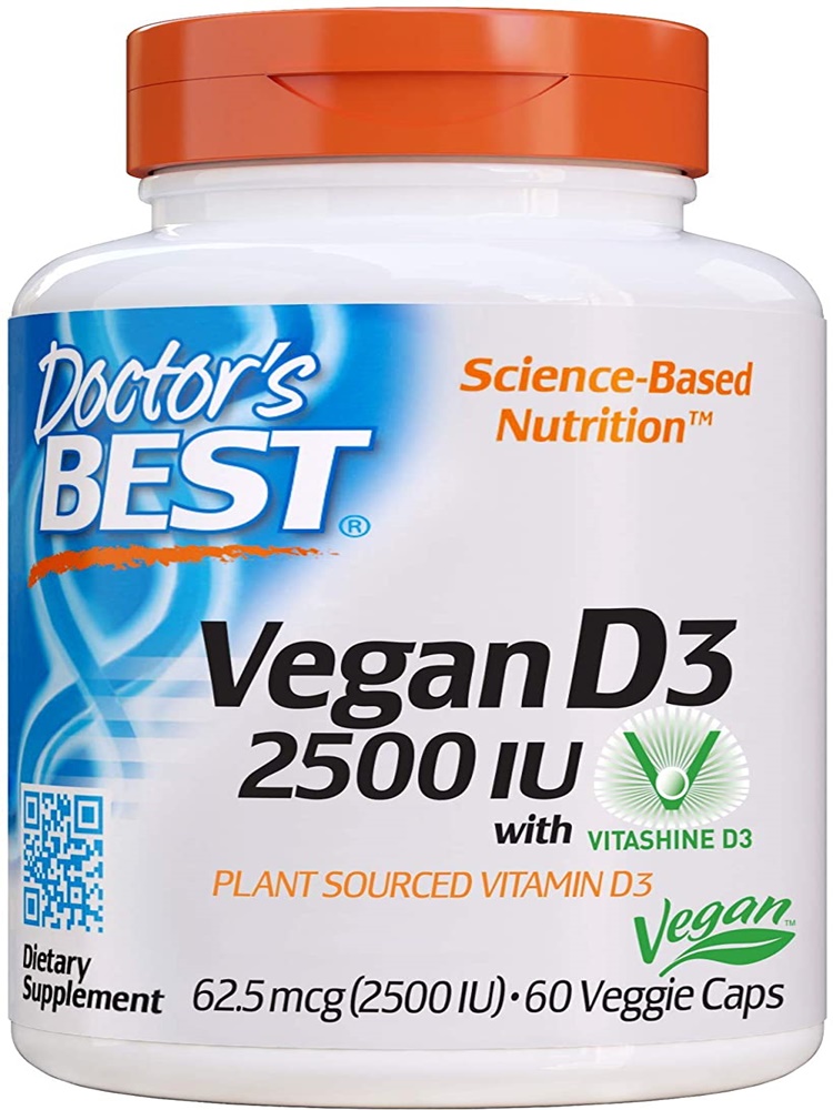 비타민Doctors Best <b>Vitamin D3</b> 2500IU with Vitashine D3 60정