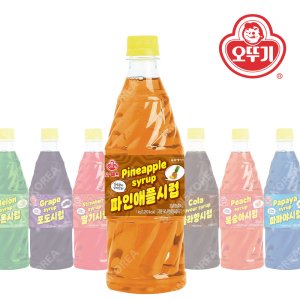 오뚜기 파인애플향 슬러시 1kg 시럽 원액 음료