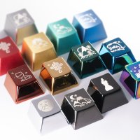 체리 스테인리스 커스텀 메탈 키캡 컬러 주문제작 CNC 절삭 가공 키보드 키캡