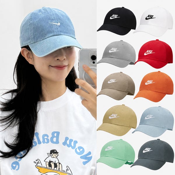 나이키 모자 클럽 언스트럭처드 퓨추라 워시드 데님 볼캡