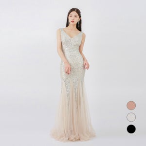 카야 스팽글 시상식드레스 유색 연주복 연주회드레스 합창 합창단드레스