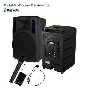 KANALS 카날스 BK-1050N/ 이동식 충전식 무선앰프스피커/ 블루투스/ 무선마이크포함/ 행사 강의 강연 공연 버스킹 매장