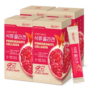 웰라이프 석류 콜라겐 스틱 (20g) 저분자 콜라겐 젤리스틱 피쉬어류 15포, 4개