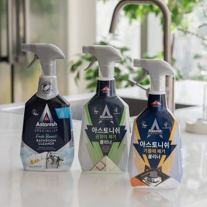 [본사] 아스토니쉬 기름때 750ml+배스룸 750ml+곰팡이제거 750ml 세제 물때 후드